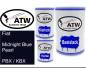 Preview: Fiat, Midnight Blue Pearl, PBX / KBX: 500ml Lackdose + 500ml Klarlack + 250ml Härter - Set, von ATW Autoteile West.